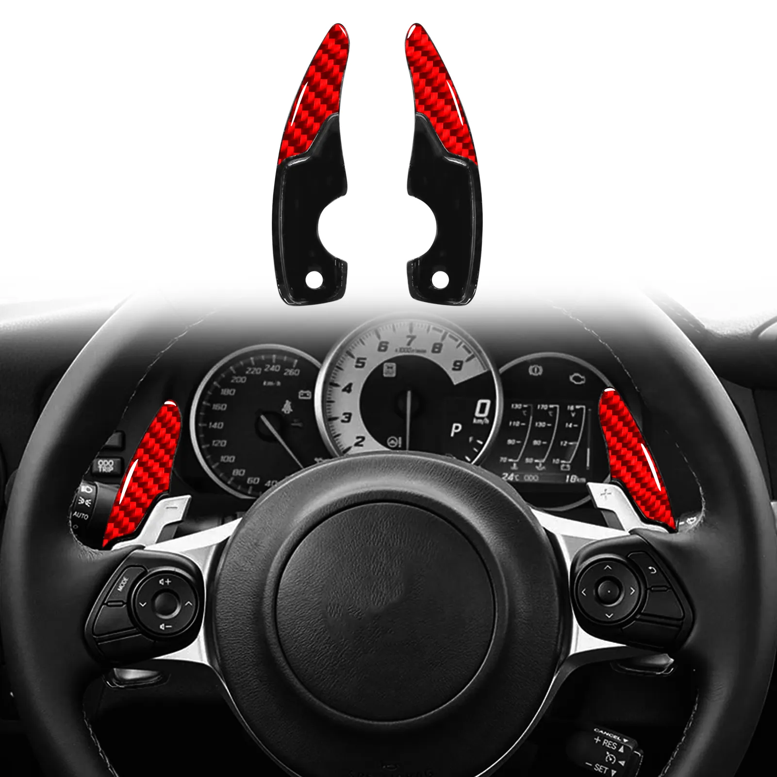 【★安心の定価販売★】 PCSCarbon DHgate.com:2 Fiber Shifter Paddle Wheel Steering SteeringEquipment