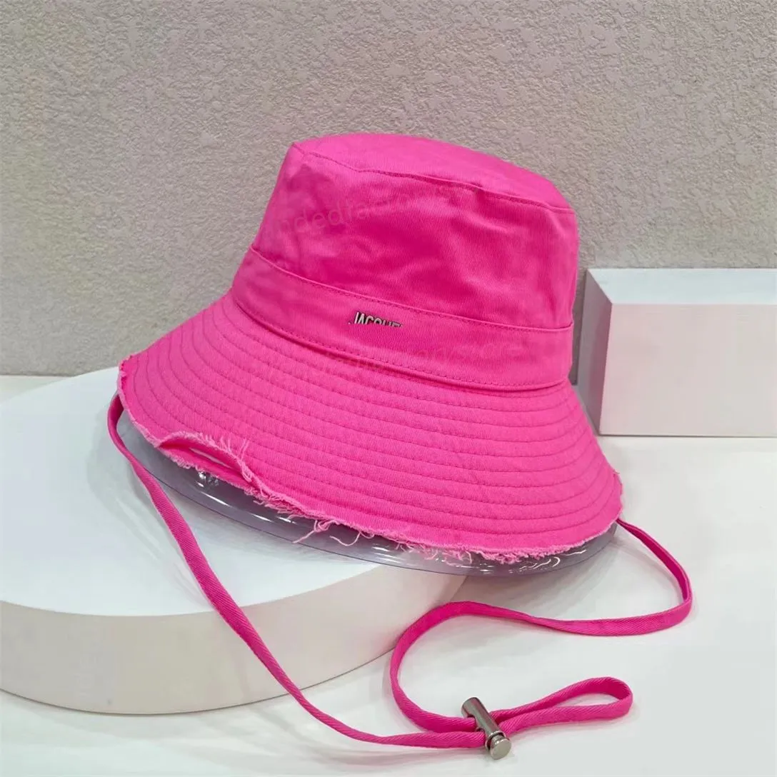 Casquette Bob Wide Brim 모자 디자이너 버킷 모자 여름 여행 모자