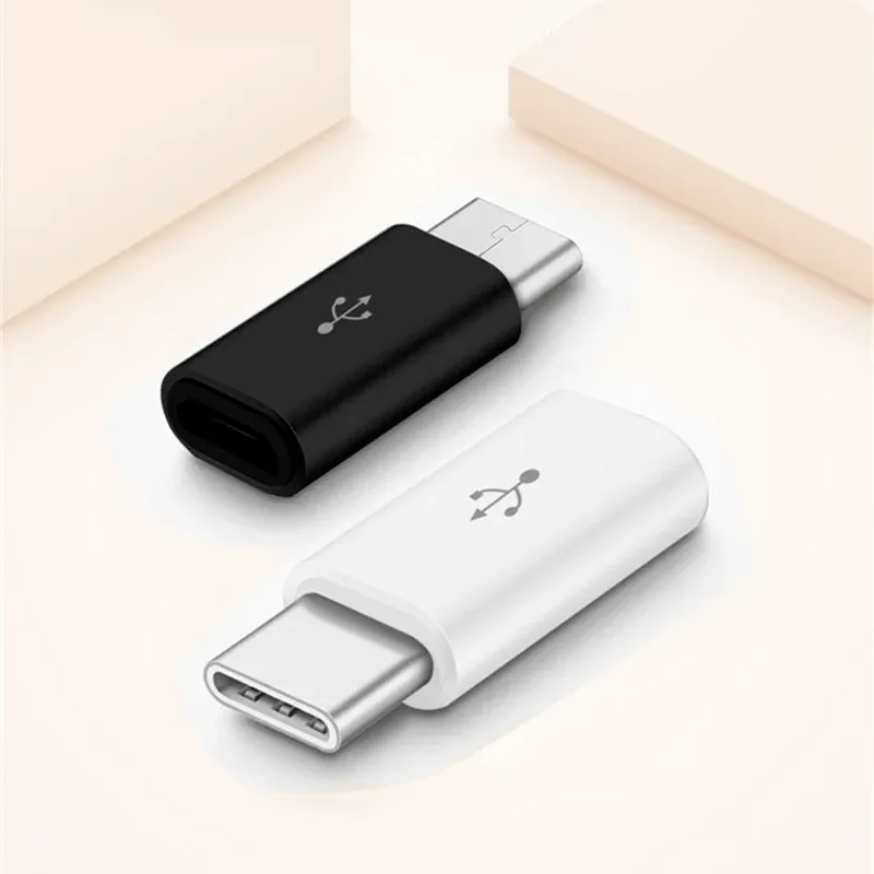 2024 5/محول الهاتف المحمول Micro USB إلى USB C Adapter MicrousB Connector لـ Huawei Xiaomi Samsung Galaxy A7 Adapter USB Type C