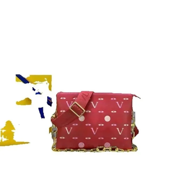 Toppkvalitetsdesigner äkta läderväskor Coussin kvinnor axelväska tote kedja eming crossbody mode messenger plånbok kamera fodral handväskor