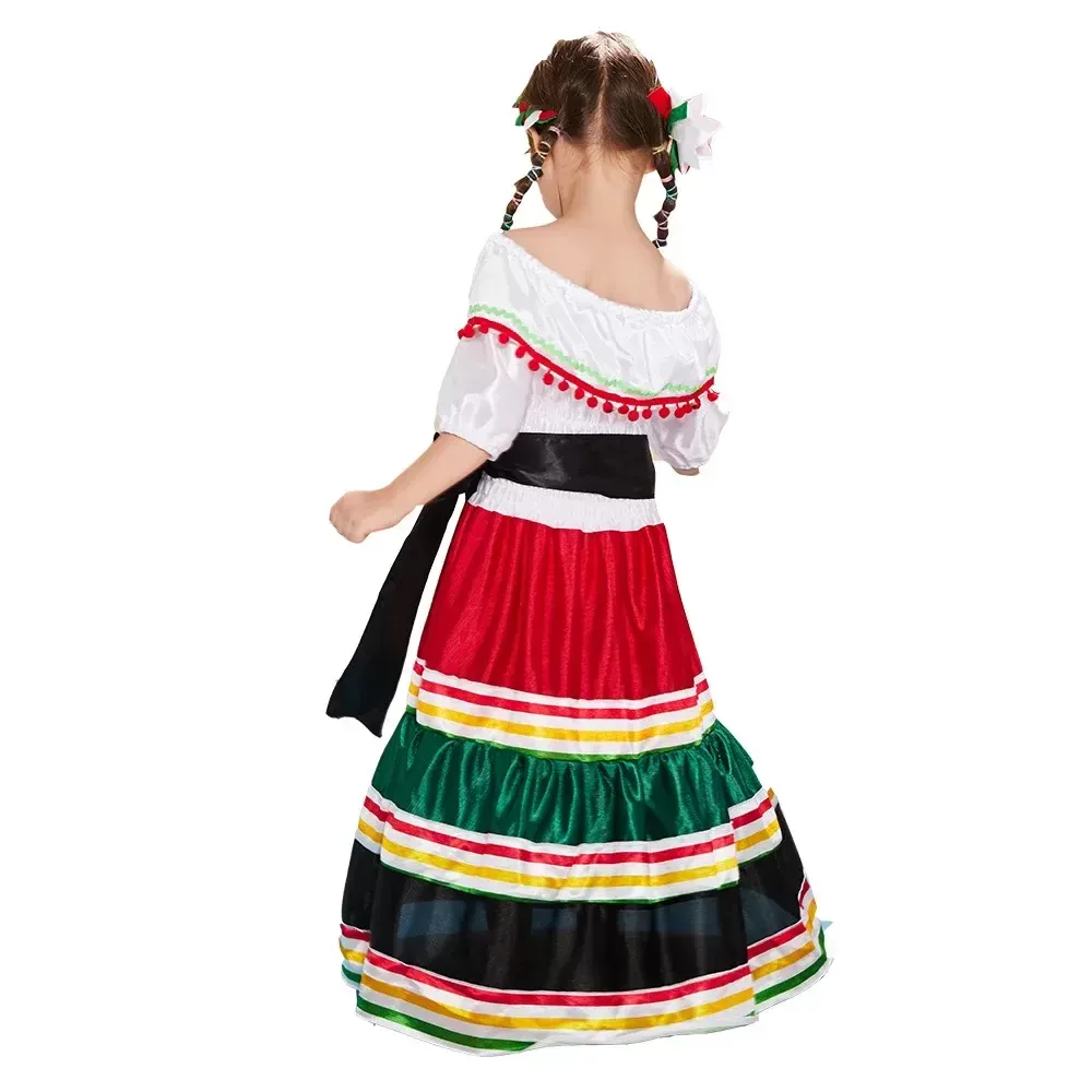 open lace back dress Day of the Dead Bride Womens Costume main image 1