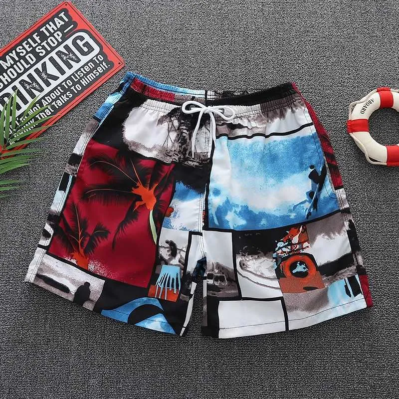 Shorts pour hommes Short de plage pour hommes à la mode short de bain de plage pour hommes d'été short de surf short de course à main doublure en maille respirante J240328