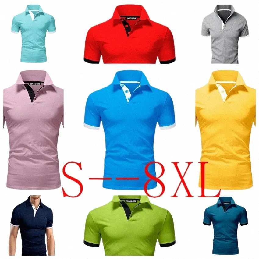 Poloshirts Herren Streetwear Casual Sport T-Shirts Militärstil Top Tees Print Jersey Bodybuilding Homme Topshirts S-8XL E368 #