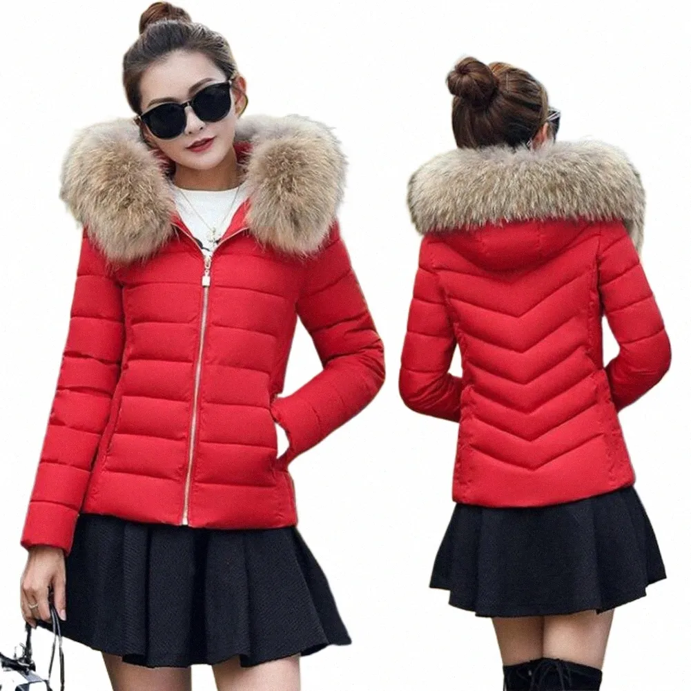 Winter Coat Female Jacket Ny 2023 Hooded Parka Warm Big Fur Winter Jacka Women Wadded Ladies Plus Size 4XL Women's Down Jacket S4SC#