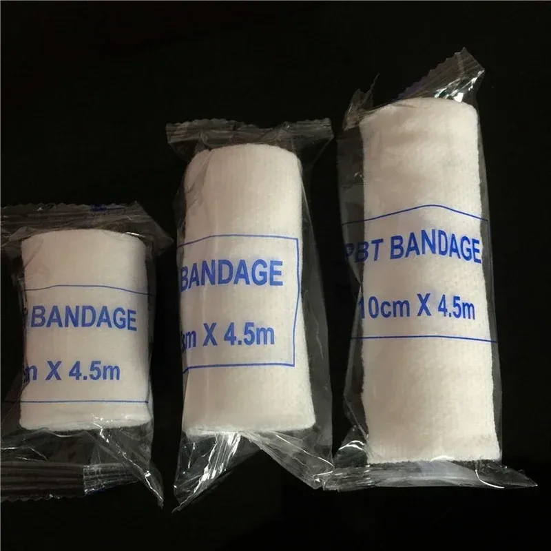 Bandage PBT d'urgence multi-tailles 2024 pour le bandage élastique des fractures