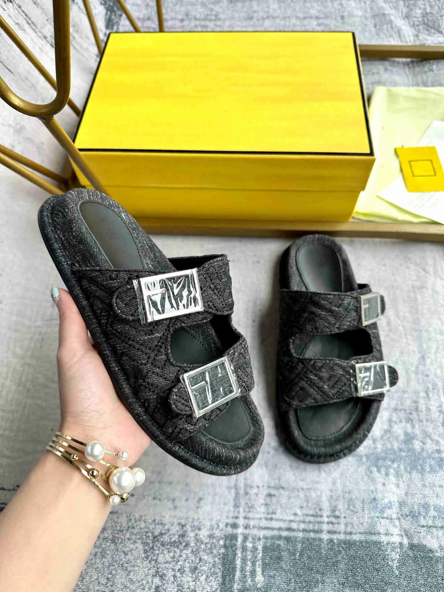 Flat Sandals Double Strap Quilted Sandals New Look Quilted Strap