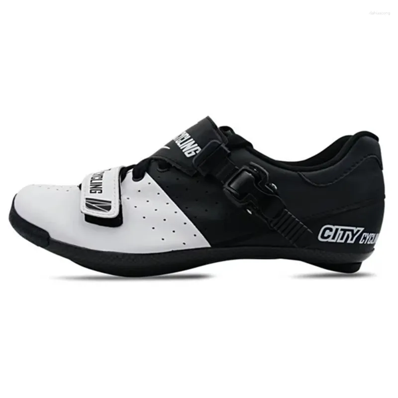 Cykelskor City C1 Black White Road Shoe Carbon Professional Lake Bont Verducci