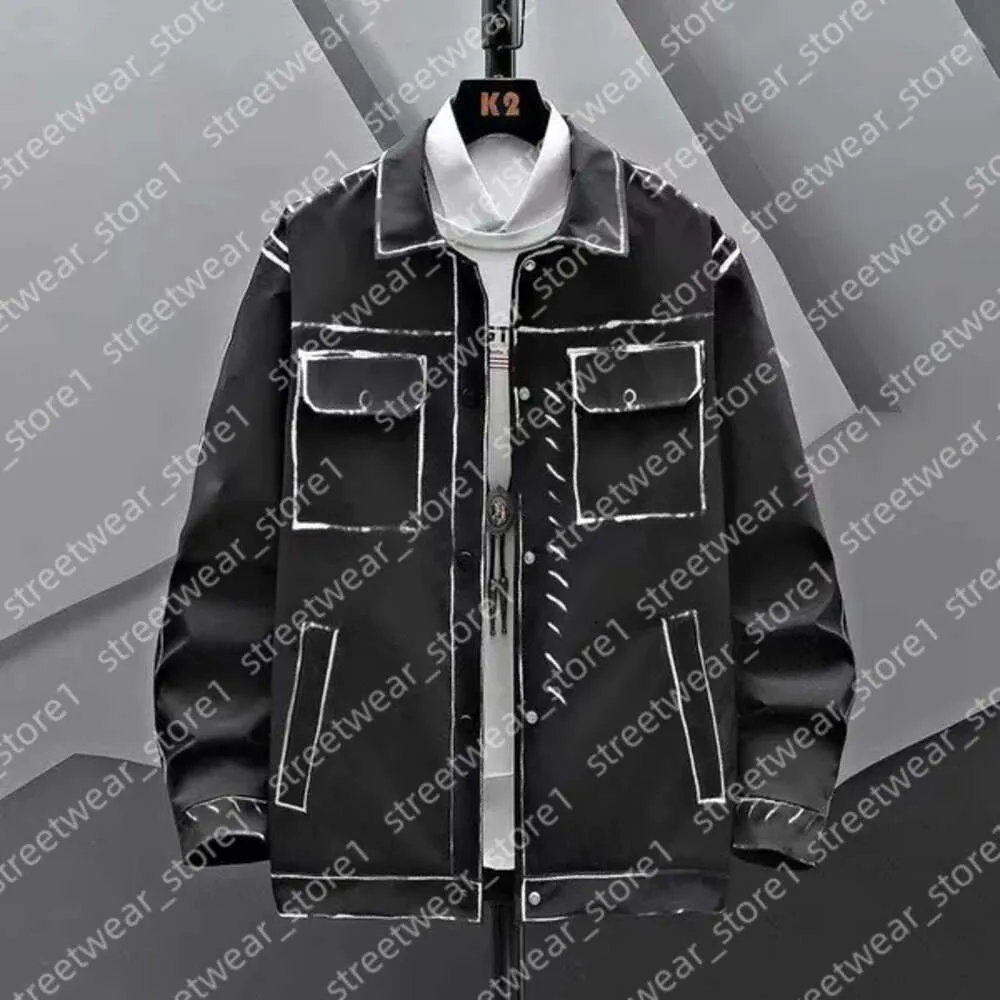 Luxury Brand Mens Balengiaga Jacket Denim Jacket Highquality Exquisite Bomber Jacket Printed Single Breasted Design Autumn And Winter New Design Jeans Jacket 707