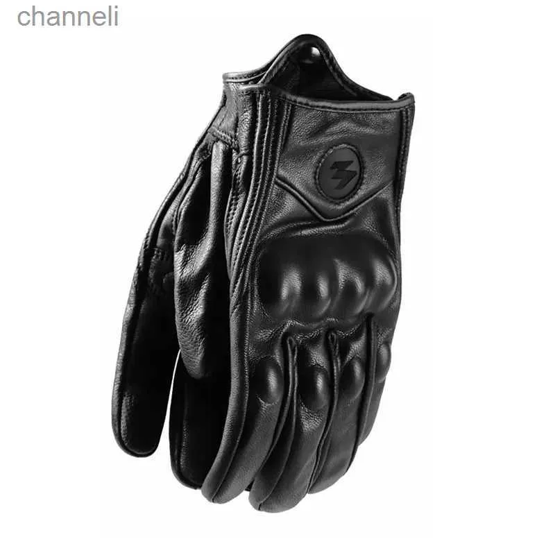 Tactical Gloves Moto gloves men Motorcycle Leather Motocross Motorcyclist Protection Goatskin Touchscreen YQ240328