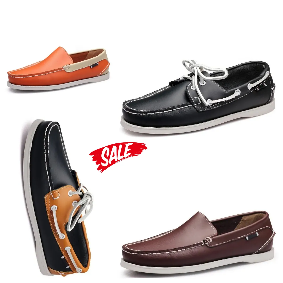 Novas modas Vários estilos disponíveis Sapatos de vela de sapatos de velejamento de sapatos casuais, tênis de couro, tênis tênis Gai tamanho 38-45