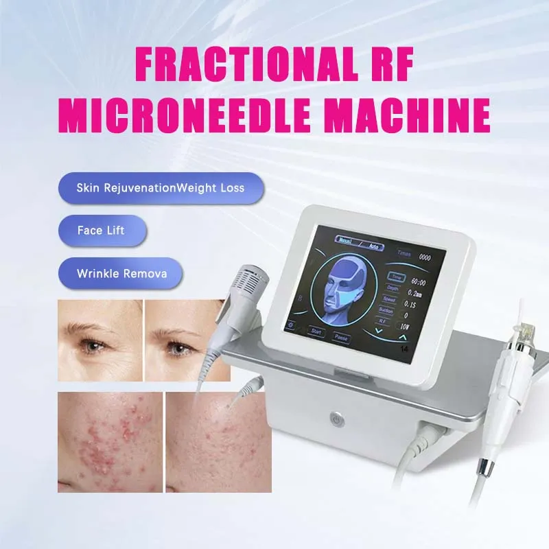 Professional skin tightening machine cold hammer gold radio machine rf lifting fractional microneedle Acne Scars Stretch marks remove beauty Instrument