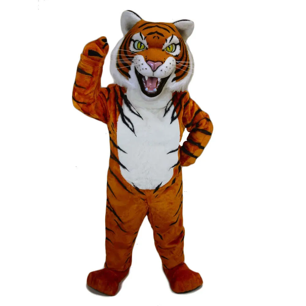 Costumi della mascotte Costumi della mascotte Schiuma Simpatico cartone animato della tigre Peluche di Natale Costume della mascotte di Halloween SHH