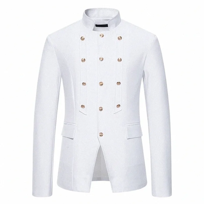 Novo Fi Palácio dos homens Blazer Jaqueta Medieval Terno de Luxo Partido Cosplay Traje Masculino Bonito Casamento Cavalheiro Blazer Casacos s3Q8 #