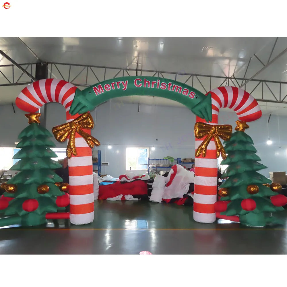 10mW 33ft with blower Free Ship Outdoor Activities Xmas advertising Christmas giant inflatable archway arch gate Ground Balloon for sale001