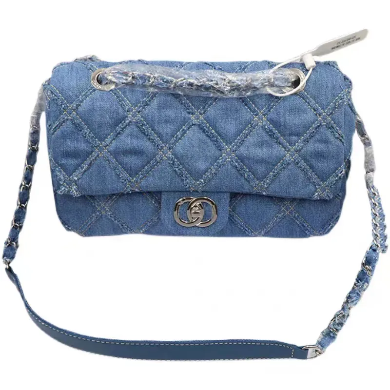 Blue and silver bag deals