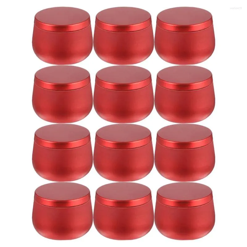Storage Bottles 12 Pcs Belly Jar Container Jewelry Boxes Tank Universal Packaging Tinplate Tins Canisters Travel