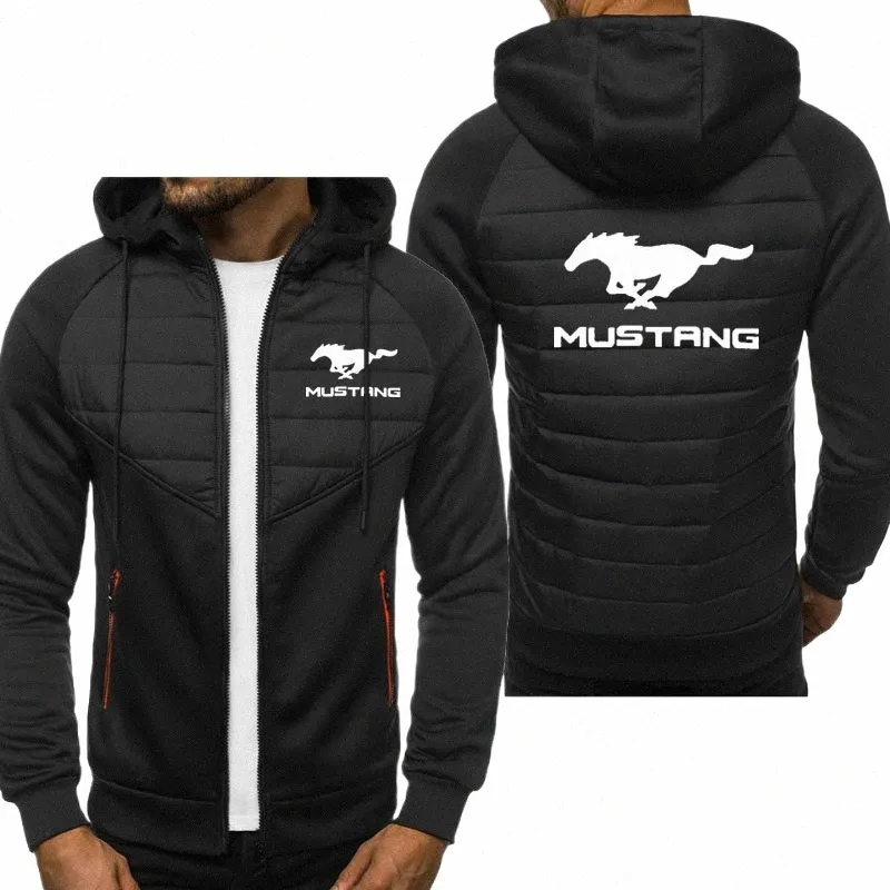 ★LEATHERY★ Mustang Hoodie Duffle Jacket (2色) 924ec477-e19b-474c-9e3b-