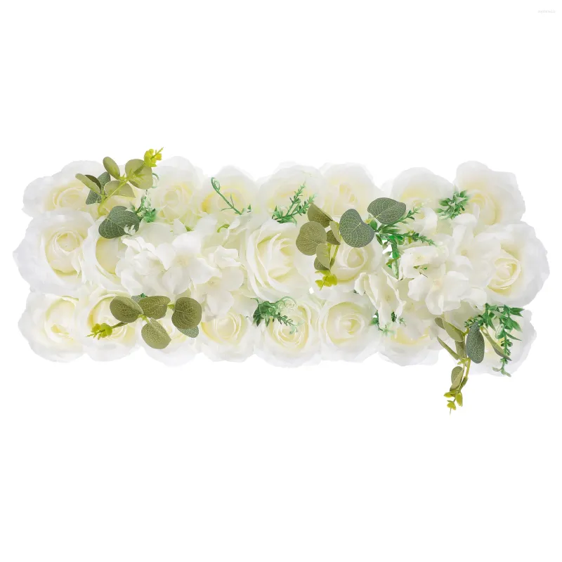 Decorative Flowers Artificial Wedding Decorations Panel Lu Centerpiece Plastic Wall Ornament Rose