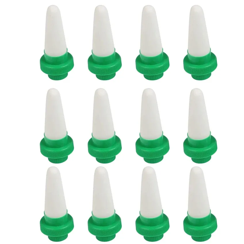 Sprinklers 12Pack Plant Waterer for Vacations, Ceramic Watering Spikes for Plastic Bottles, Self Plant Watering Devices for Indoor &