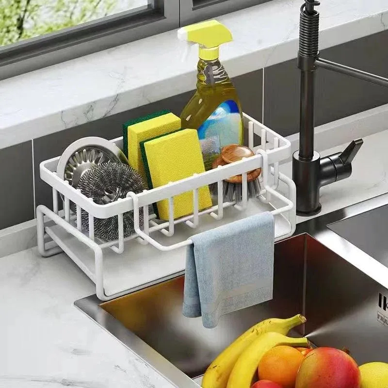 Scolapiatti da cucina per tasti Organizzatore multifunzionale Scaffale da bagno Scaffale da bagno Cose utili Accessori Utensili per la casa