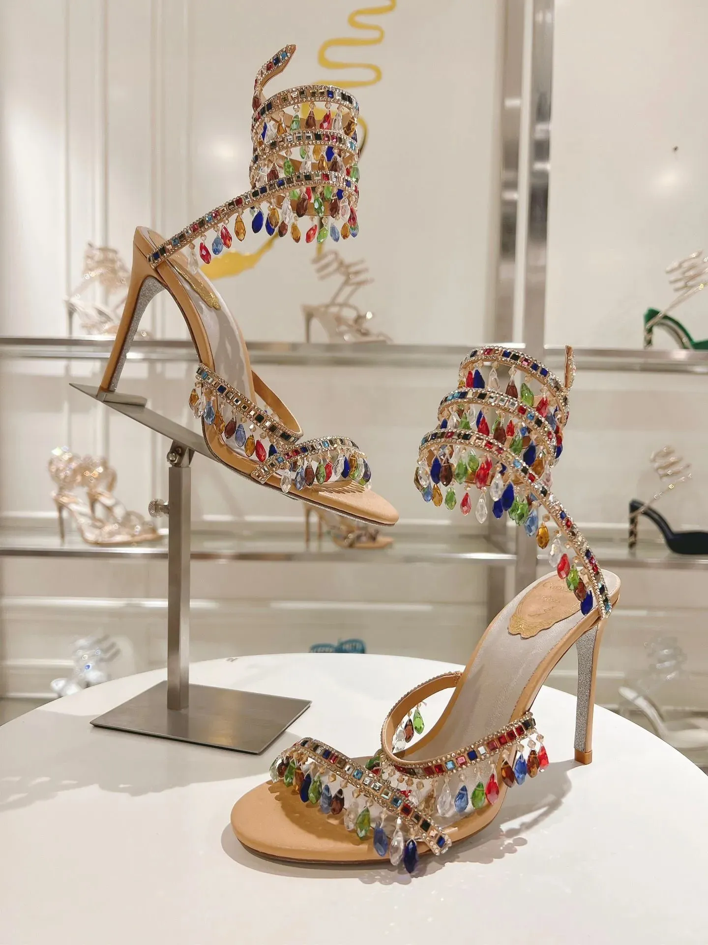 Rainbow Leather Sandals Aquazzura Minute Sandals Aquazzura Minute