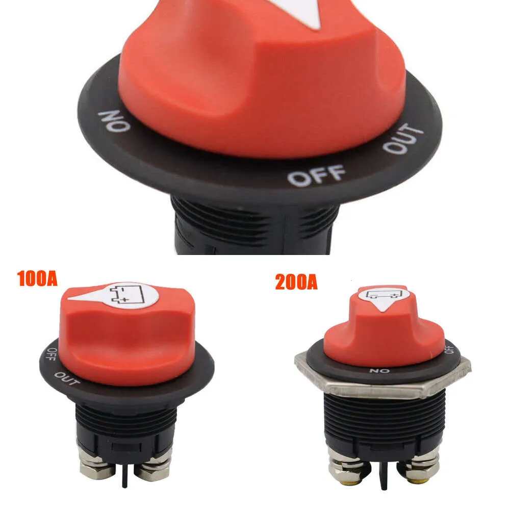 Upgrade Car Battery Rotary Disconnect Switch Safe Cut Off Isolator Power Disconnecter For Motor Truck Marine Boat RV Auto Accessories