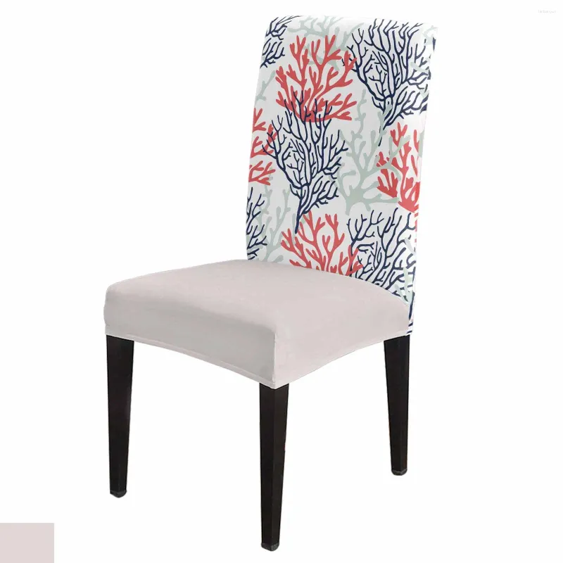 Cadeira cobre verão vida marinha coral capa conjunto cozinha stretch spandex assento slipcover casa sala de jantar