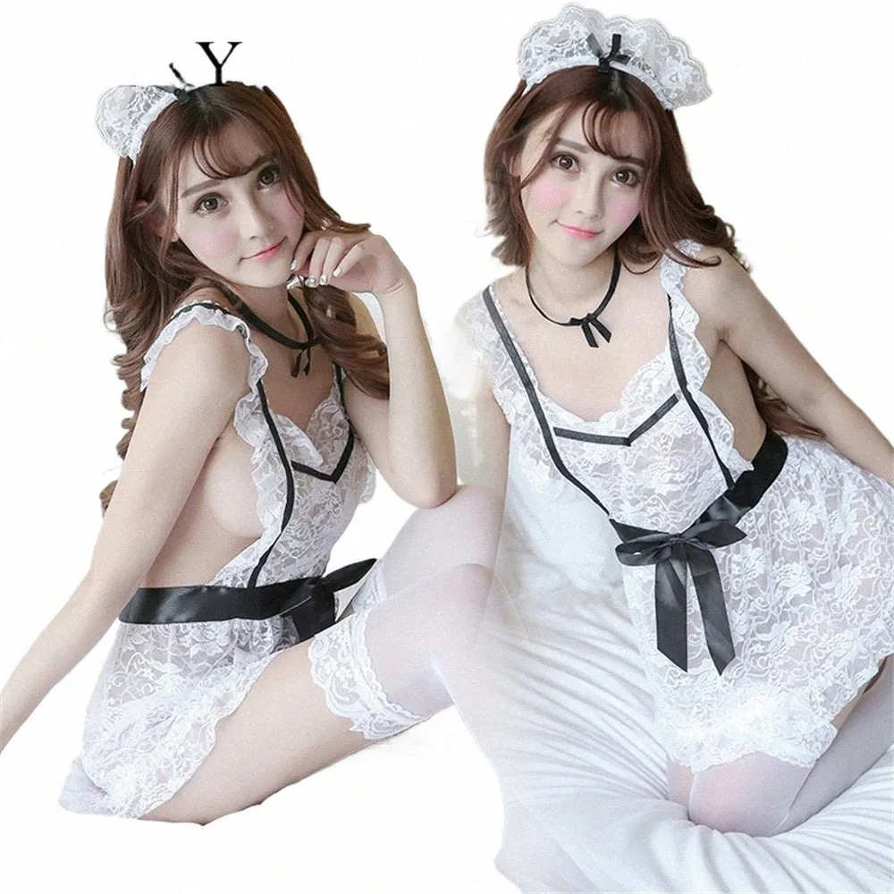 2023 Черно-Белые Милые Костюмы Лолиты Горничной Девушки Женщины Прекрасная Горничная Косплей Костюм Animati Show Японский Наряд Dr Одежда f3k1 #