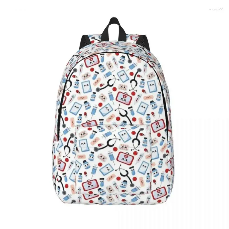 Sacs de rangement Love Sac à dos Elementary High College School Student Bookbag Teens Toile Daypack en plein air