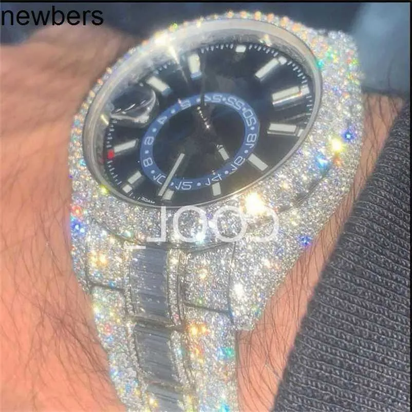 Diamants de luxe AP Watch Apf Factory Vvs Iced Out Moissanite Peut passer le test Luxury Diamonds Quartz Movement Iced Out Sapphire pour digner haute qualité auZ871IMEU