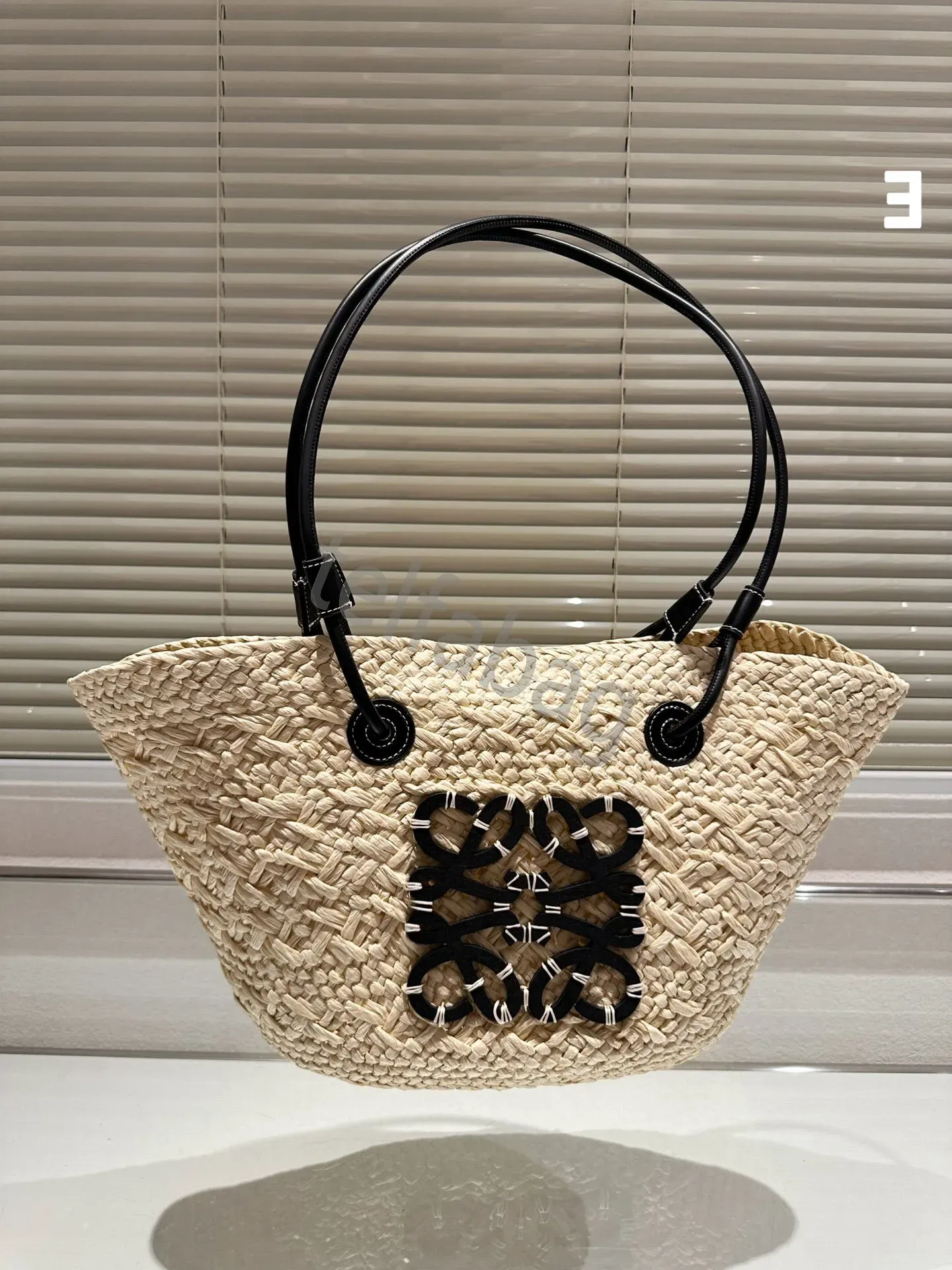 Designer Straw Basket Fashion Bag Handwoven Crossbody Beach Tote Summer Ladies Handbag A3