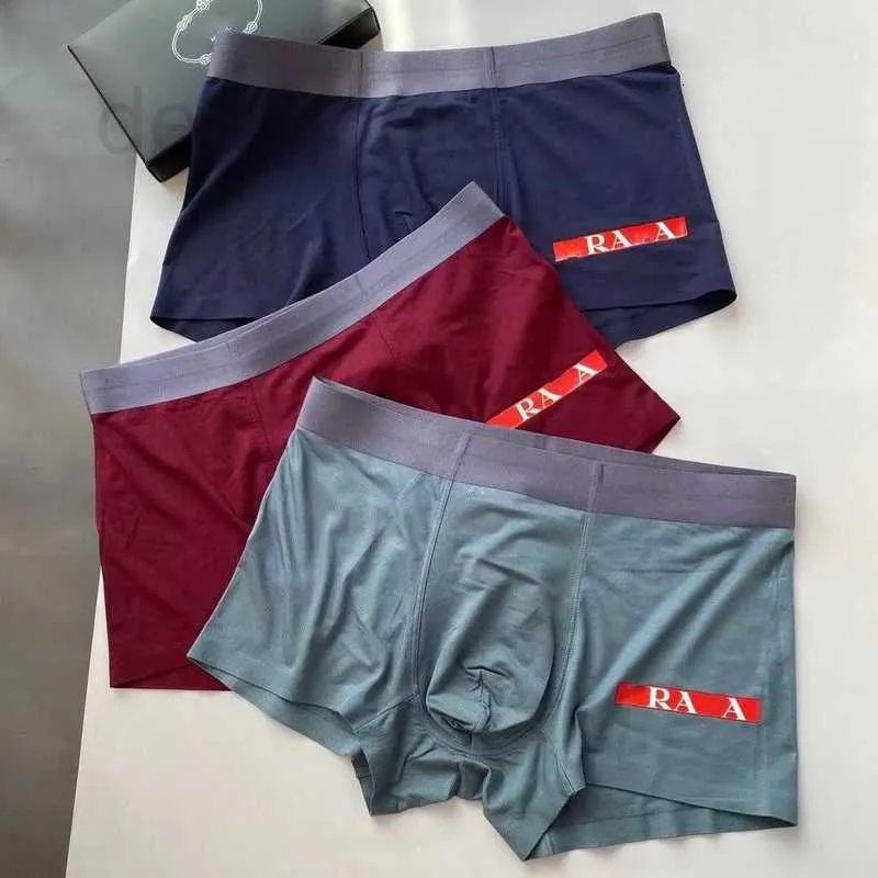 Underbyxor designer underkläder man boxare kort manlig mjuk underbyxor man lyx varumärke bekväma boxare shorts flera färger boxare för män randbana byxa r2uw