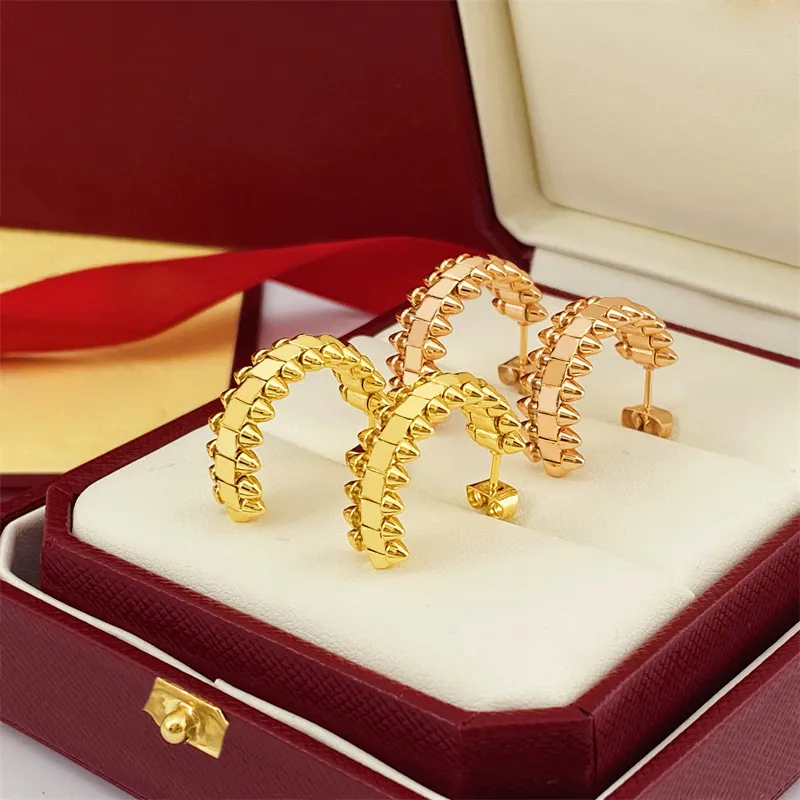 bullet designer earrings Luxury Ca Brand earrings designer for women 18K Gold Silver Rose Gold Earring fashion designer jewelry girlfriend gift