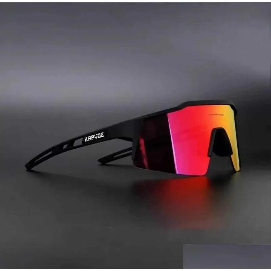 Lunettes de plein air Sports Cyclisme Verres polarisés Uv400 Hommes Femmes Sport Lunettes de soleil Route Courir Lunettes de soleil Lunettes de vélo de montagne Drop OTP3S