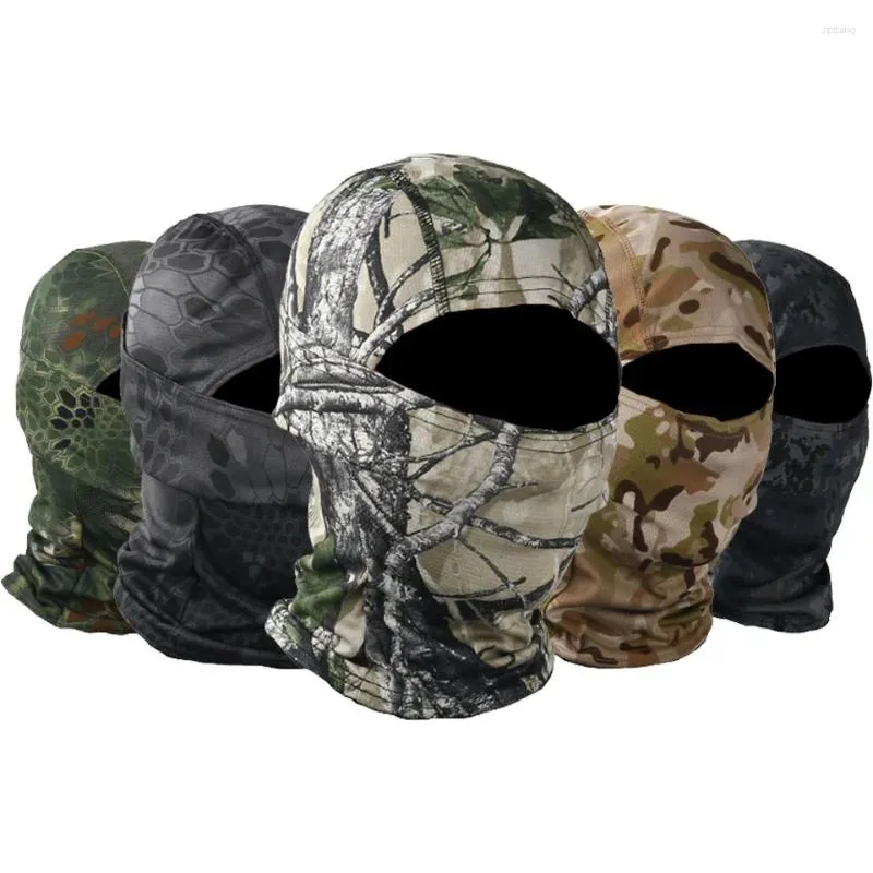 Bandanas Mode Camouflage Couvre-chef Protection solaire en plein air Cyclisme Course à pied Respirant Masque facial respectueux de la peau Chapeau de sport à séchage rapide