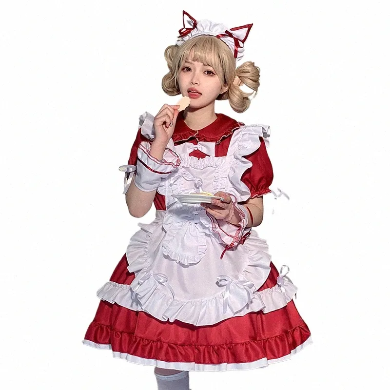 japanese Maid Dr Sweet Lolita School Girl Party Show Love Live Cosplay Costumes Anime Plus Size Coffee Waitr uniform 2023 H3ss#