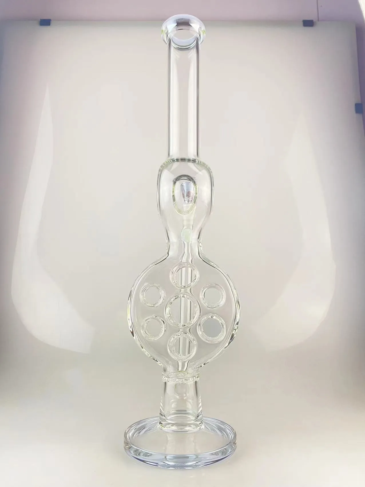 Smoking Pipes swiss bong 16inch 18mm accents colored with purple cfl add opal in the bridge new design welcome to order