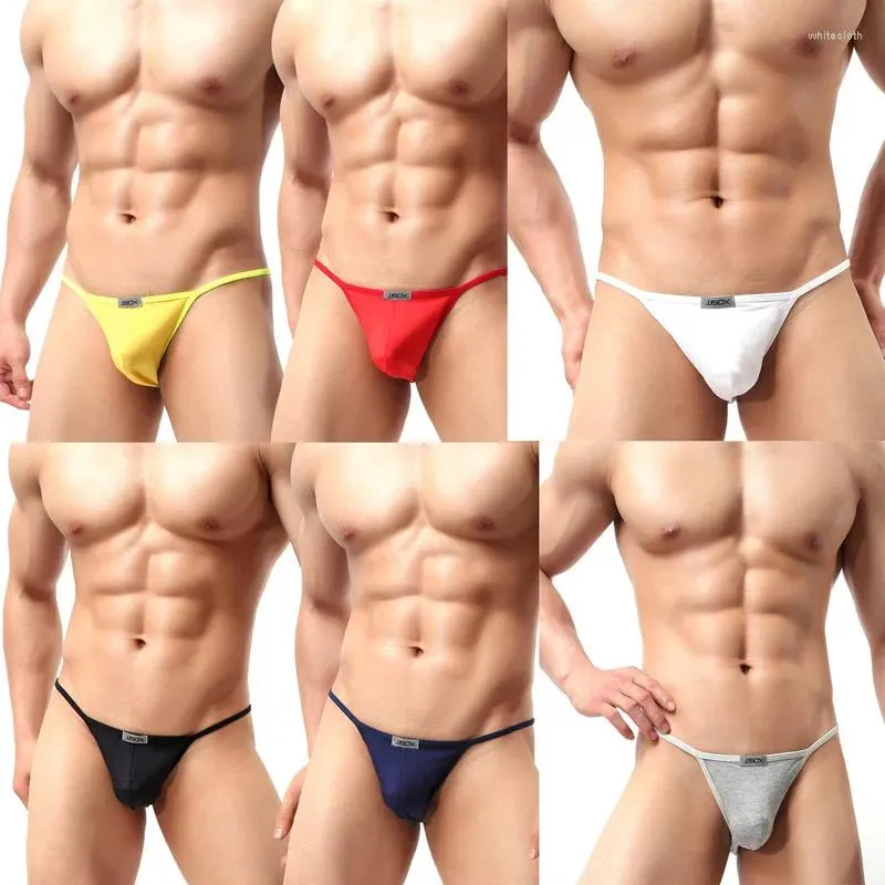 Underpants Men's Briefs Jockstrap Sexy Men Low Waist Modal Underwear U-convex Pouch Hombre Slip Bikini Gay Nightwear