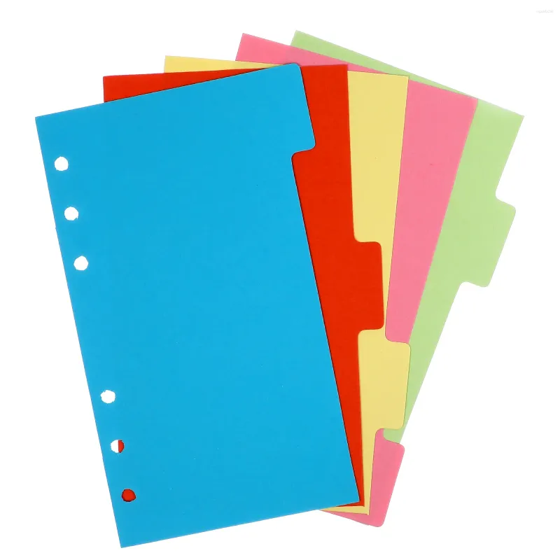 Miesięczne dzielniki Ustawia dzielnik segregatorów plastikowe notebooki karty strony pierścionka Binder Organizer Tabs Office Home