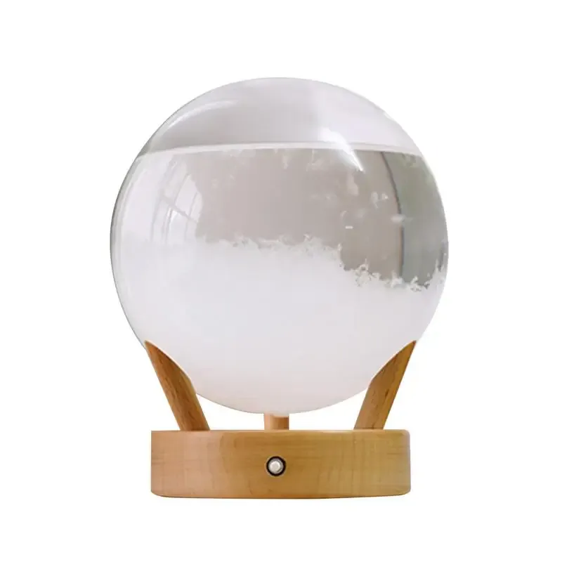 Miniatures Storm Glass Prévisions météorologiques Miniatures Baromètre Storm Glass Décoration de bureau Bouteille en verre tempête Décor de prévision météo