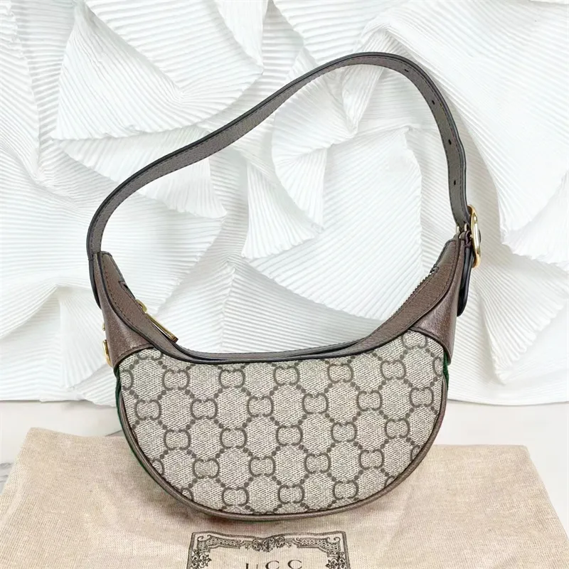Luxury Designer bag for Womens mens Ophidia Shoulder Tote Half moon bag high quality Nylon handbag Underarm Bags fashion lady pochette Clutch CrossBody Bags Wallets