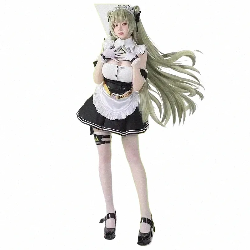 Nikke Le Dieu de la Victoire Soda Cosplay Costume Jeu Nikke Sexy Maid Uniforme Costumes Perruque Halen Carnaval Costume k94N #