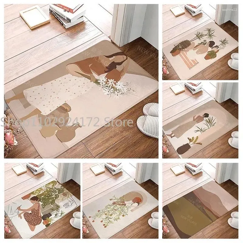 Tappeti tappeti da bagno anticello bagno piccolo tappeto piccolo doccia arredamento per la casa cucina camera da letto ingresso boho astratto moderno