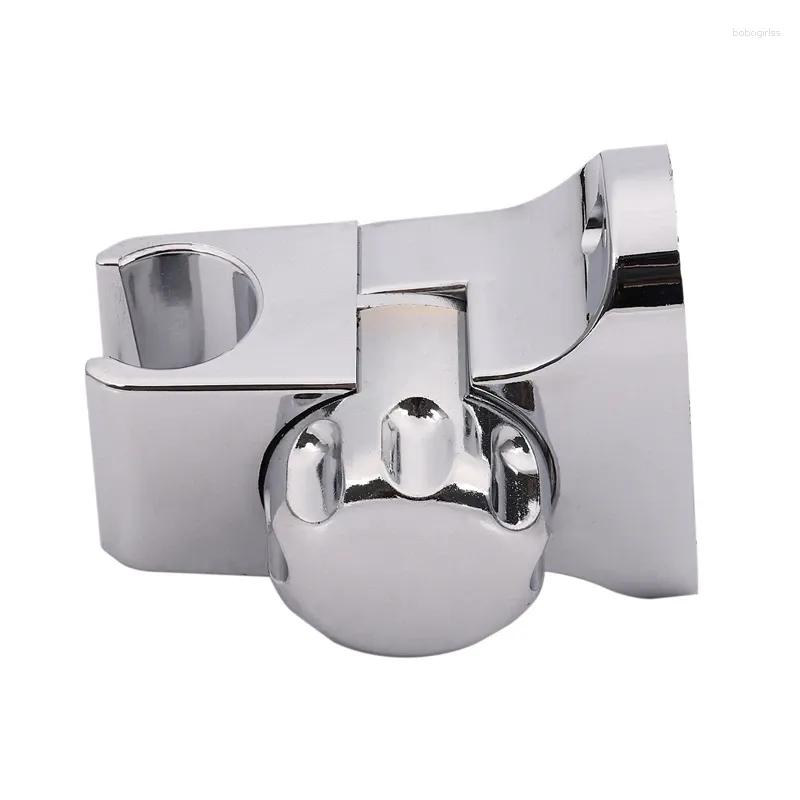 Krokar justerbar roterande badrum duschhuvudhandhållare väggmonterad konsol silver