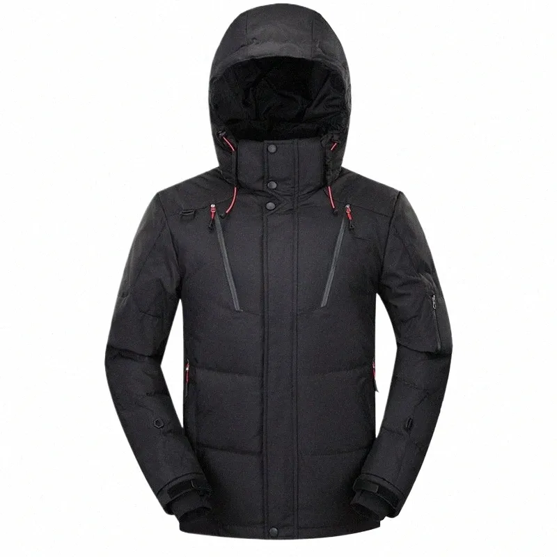 2020 Winter Jacket män tjock varm ner parkas kappa avslappnad smal designer snö termiska vindtäta jackor hane huva kappa utkläder h9o0#