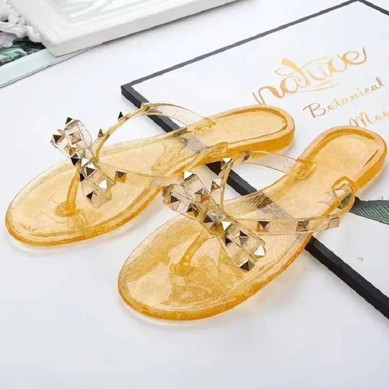 Slippare 2023 Summer Flip Womens Slide Sandals Crystal flash Beach Casual Shoes Lightweight Wedge Platform H240328KMDW