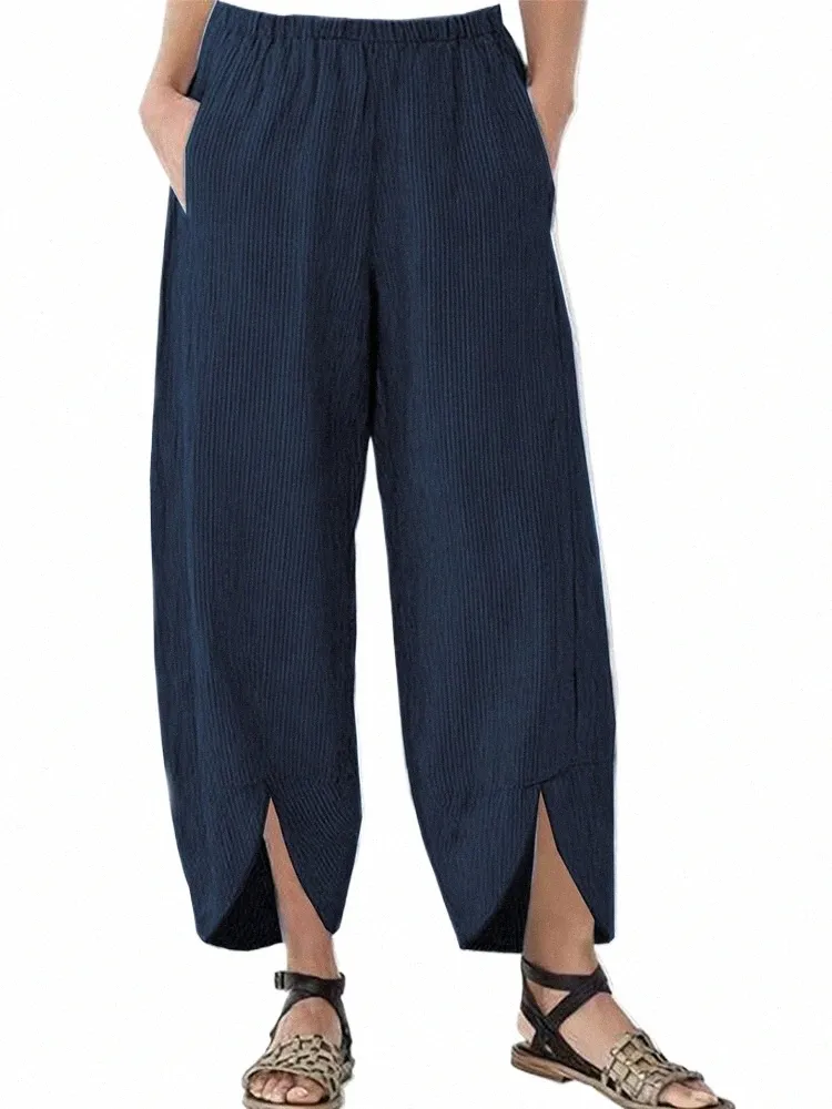Veet – pantalon à jambes larges pour femme, taille haute, droit, chaud, ample, nouvelle collection automne hiver 2023, W10i #