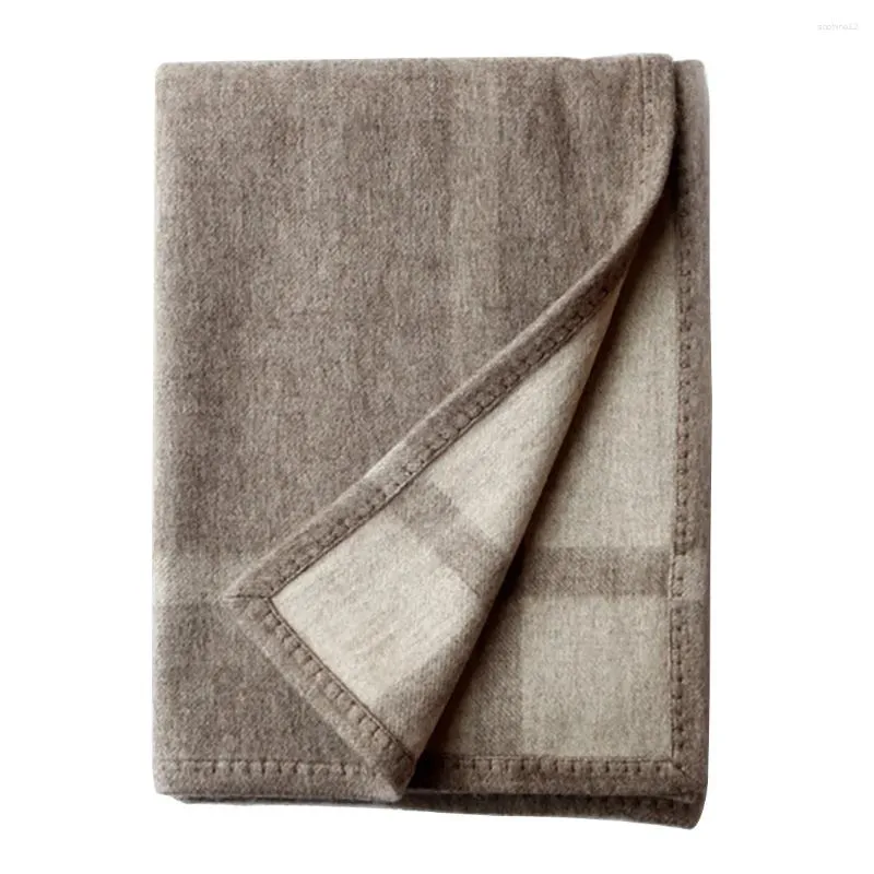 Filtar ullfilt sjal randigt tjockt varmt täcke soffa kast sängäcke rese tupplur för vardagsrum heminredning