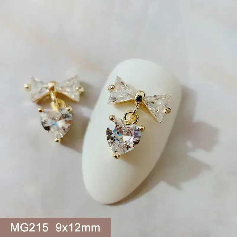 Lastoortsen 10pcs mg215 Sevgililer Günü Aşk Kalp Zirkon Tırnak Sanat Kristalleri Takılar Rhinestone Tırnaklar Aksesuarlar Sarf Malzemeleri Malzemeleri Takılar