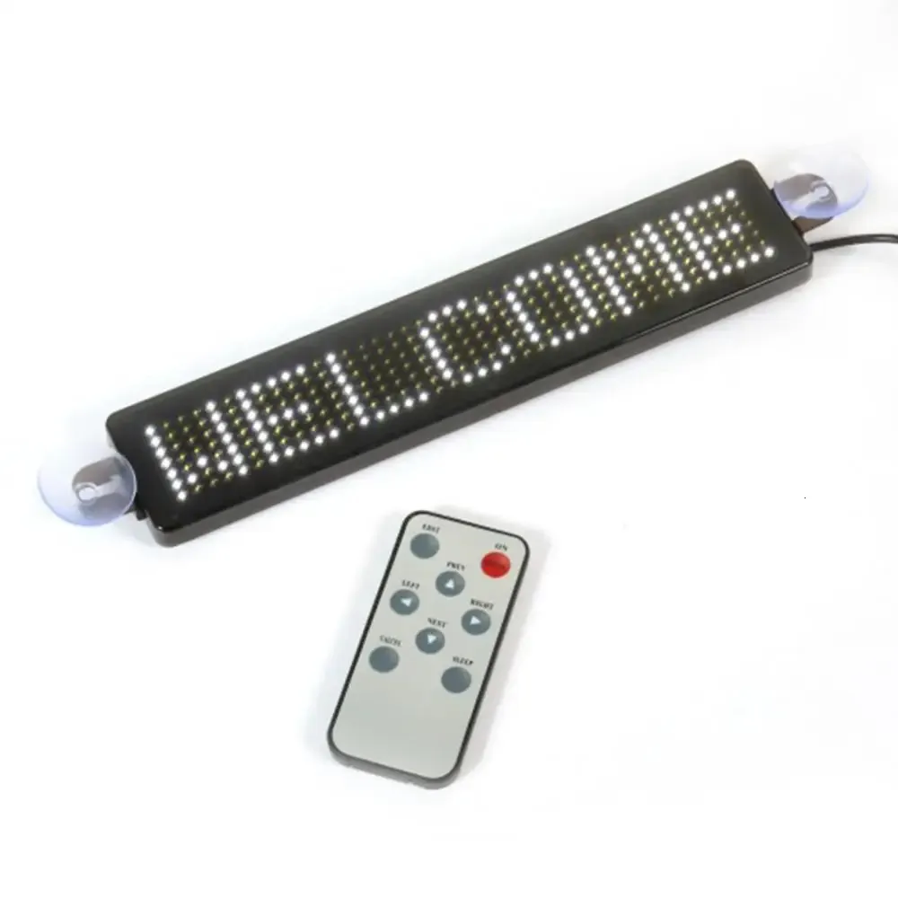 12V Auto LED Programmeerbaar bord Bewegend scrollend bericht Display Board-scherm 240327